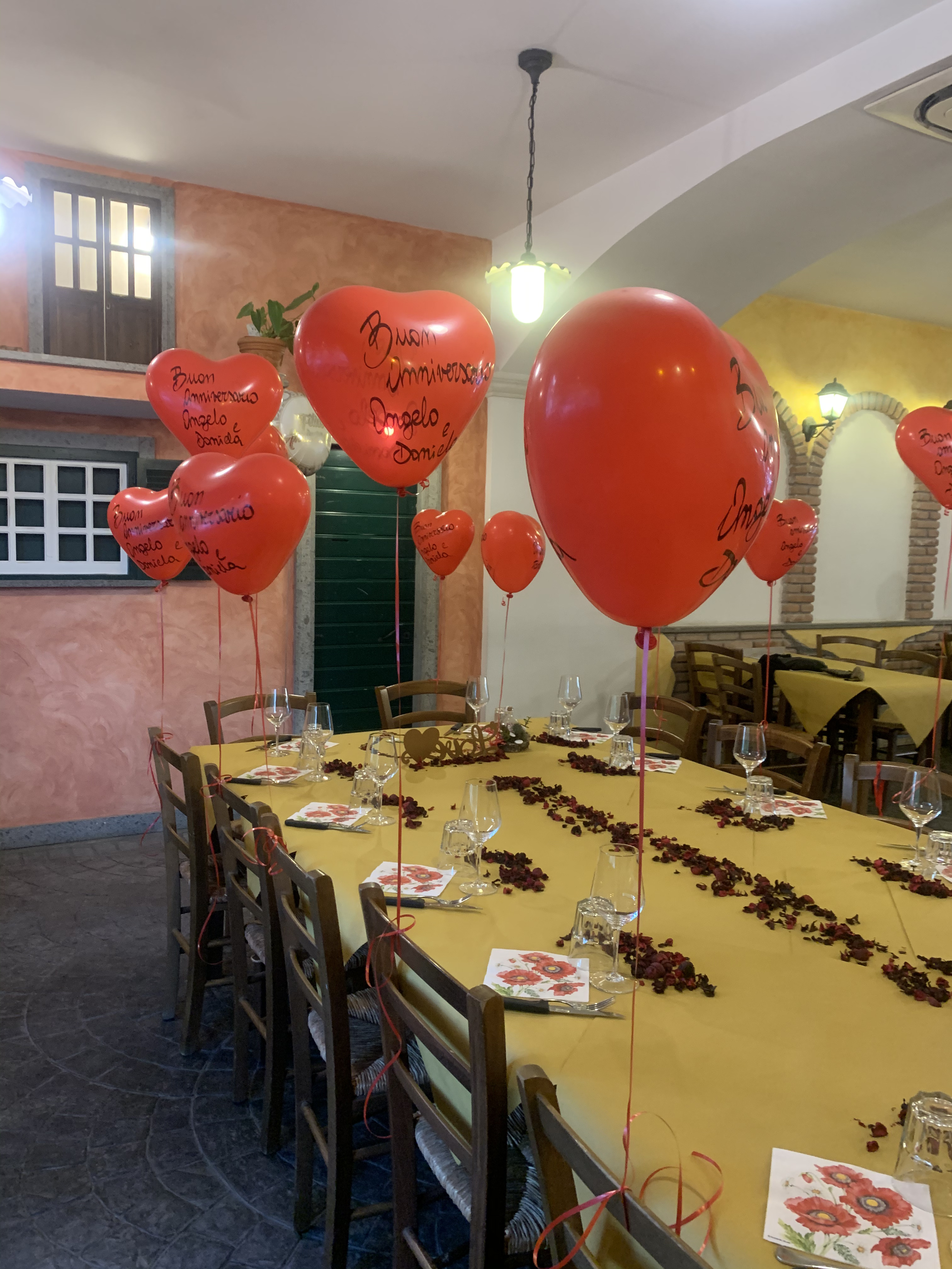 Allestimento elegante per evento speciale